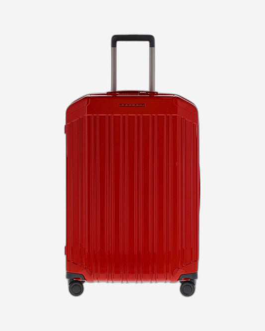 Piquadro Pq-Light 69Cm Hardcase 4 Double Wheel Medium Check-In Trolley Red - Bv4427Pql/R