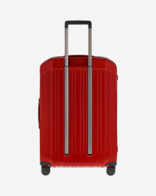 Piquadro Pq-Light 69Cm Hardcase 4 Double Wheel Medium Check-In Trolley Red - Bv4427Pql/R