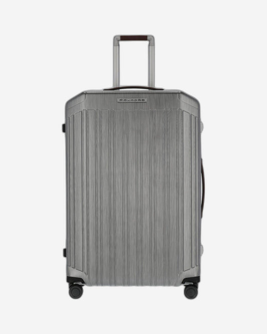 Piquadro Pqlm-Frame 75Cm Hardcase Large Check-In Luggage Trolley Black / Light Brown - Bv4428Pqlm/Ncu