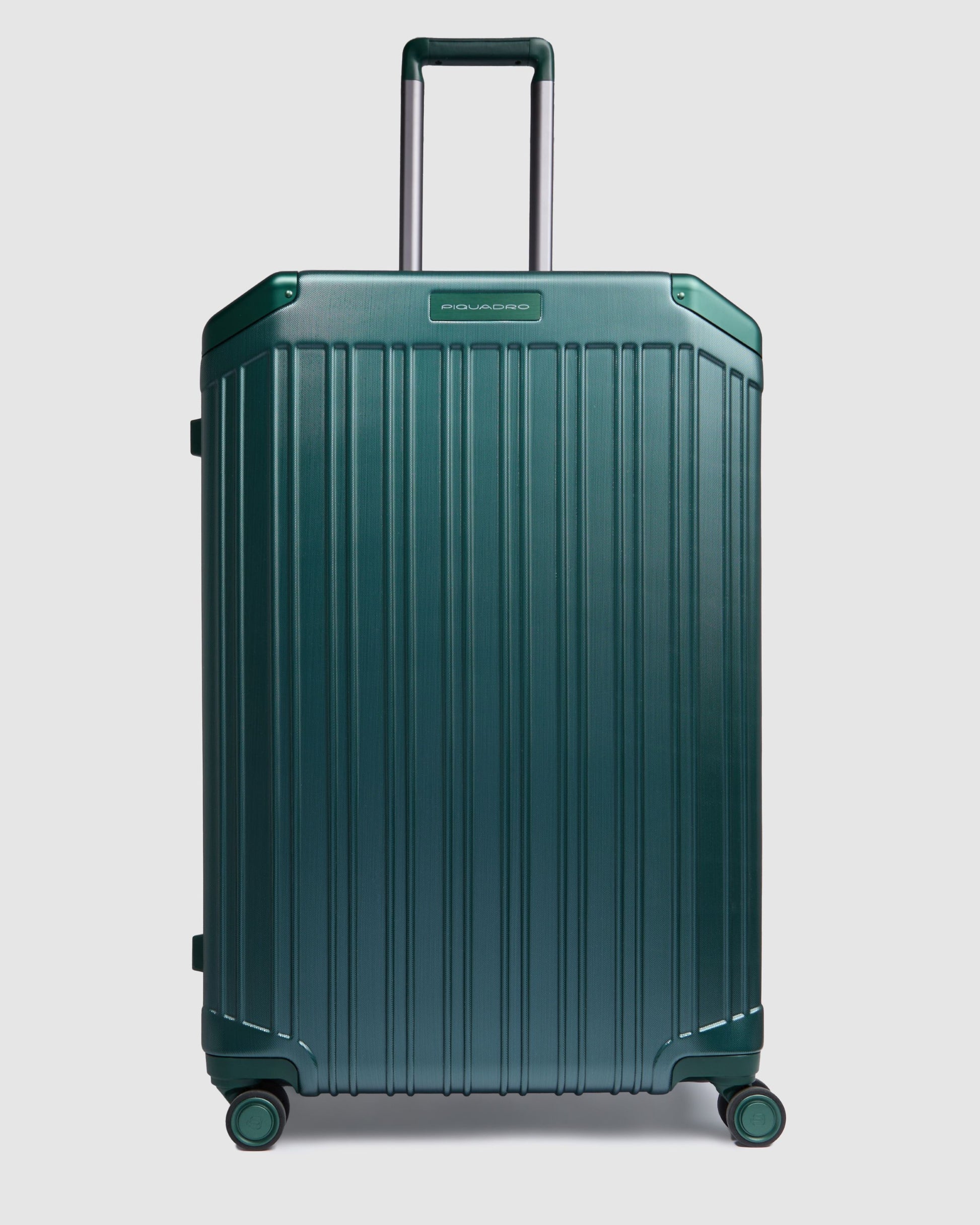 Piquadro Large 4 Wheel Suitcase Green