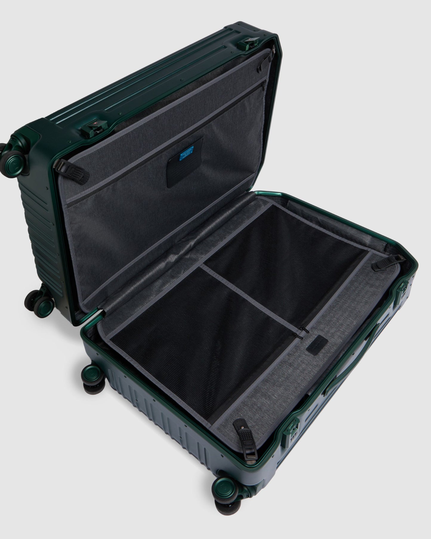 Piquadro 4 Wheel Large Suitcase Green