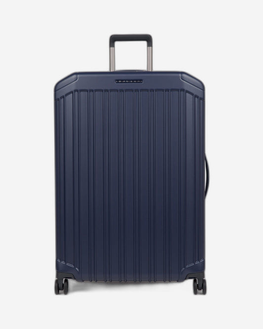 Piquadro Pq-Light 75Cm Hardcase 4 Double Wheel Large Check-In Trolley Matt Blue - Bv4428Pql/Bluo