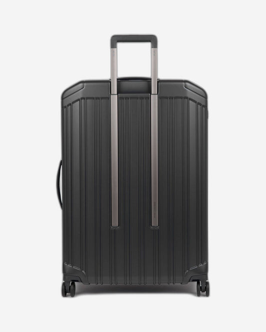 Piquadro Pq-Light 75Cm Hardcase 4 Double Wheel Large Check-In Trolley Matt Black - Bv4428Pql/No