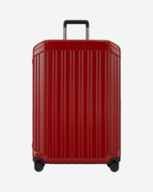 Piquadro Pq-Light 75Cm Hardcase 4 Double Wheel Large Check-In Trolley Red - Bv4428Pql/R