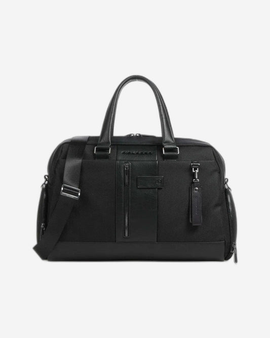 Piquadro  Brief Duffel Bag In Recycled Fabric With Shoe Black BV4447BR2/N