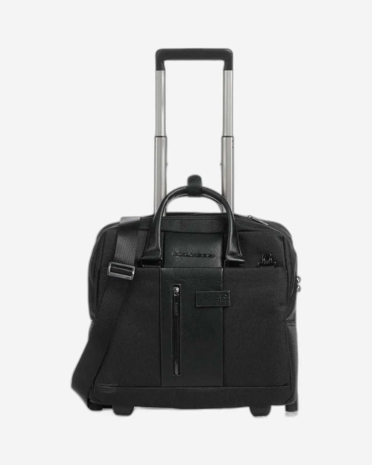 Piquadro Brief Slim Wheeled Computer In Recycled Fabric Wi Black BV4729BR2/N