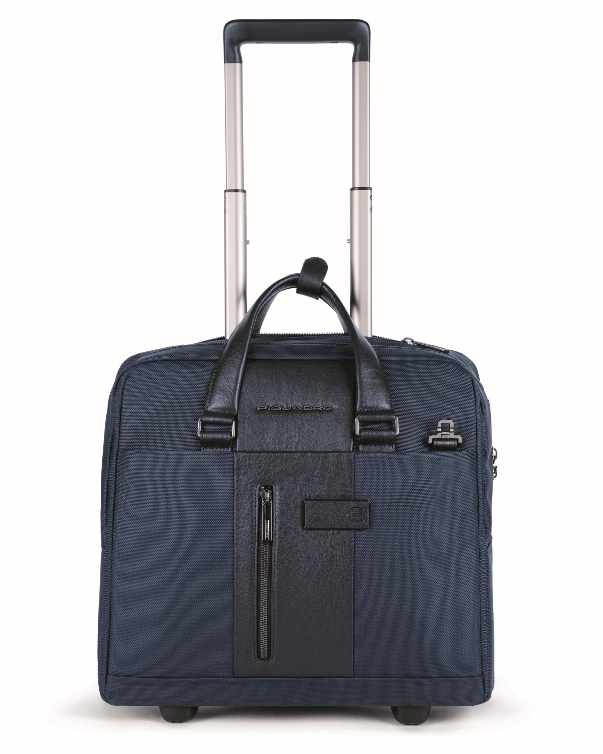 Piquadro Slim Wheeled Computer Brief In Recycled Fabric
