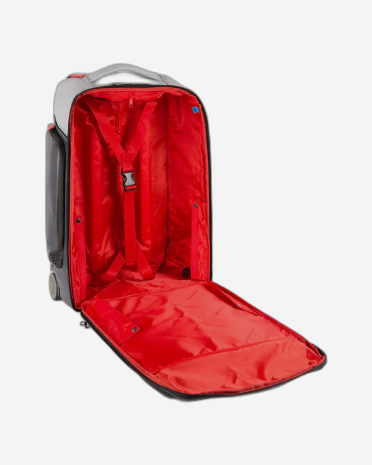 Piquadro Cabin Size Custom Pc And Ipad Trolley Grey Black BV4817UB00BM/GRN