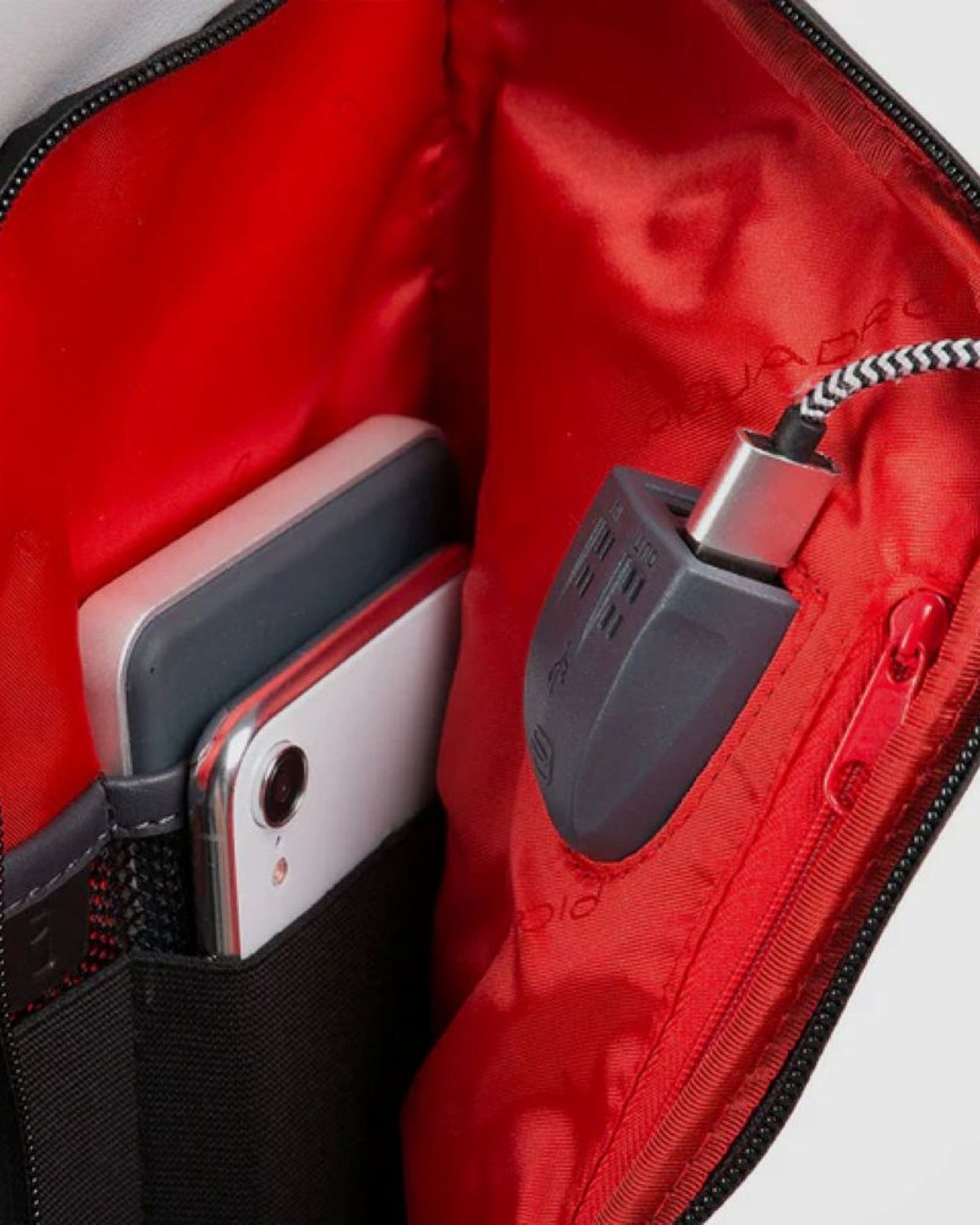 Piquadro Cabin Size Custom Pc And Ipad Trolley Grey Black BV4817UB00BM/GRN