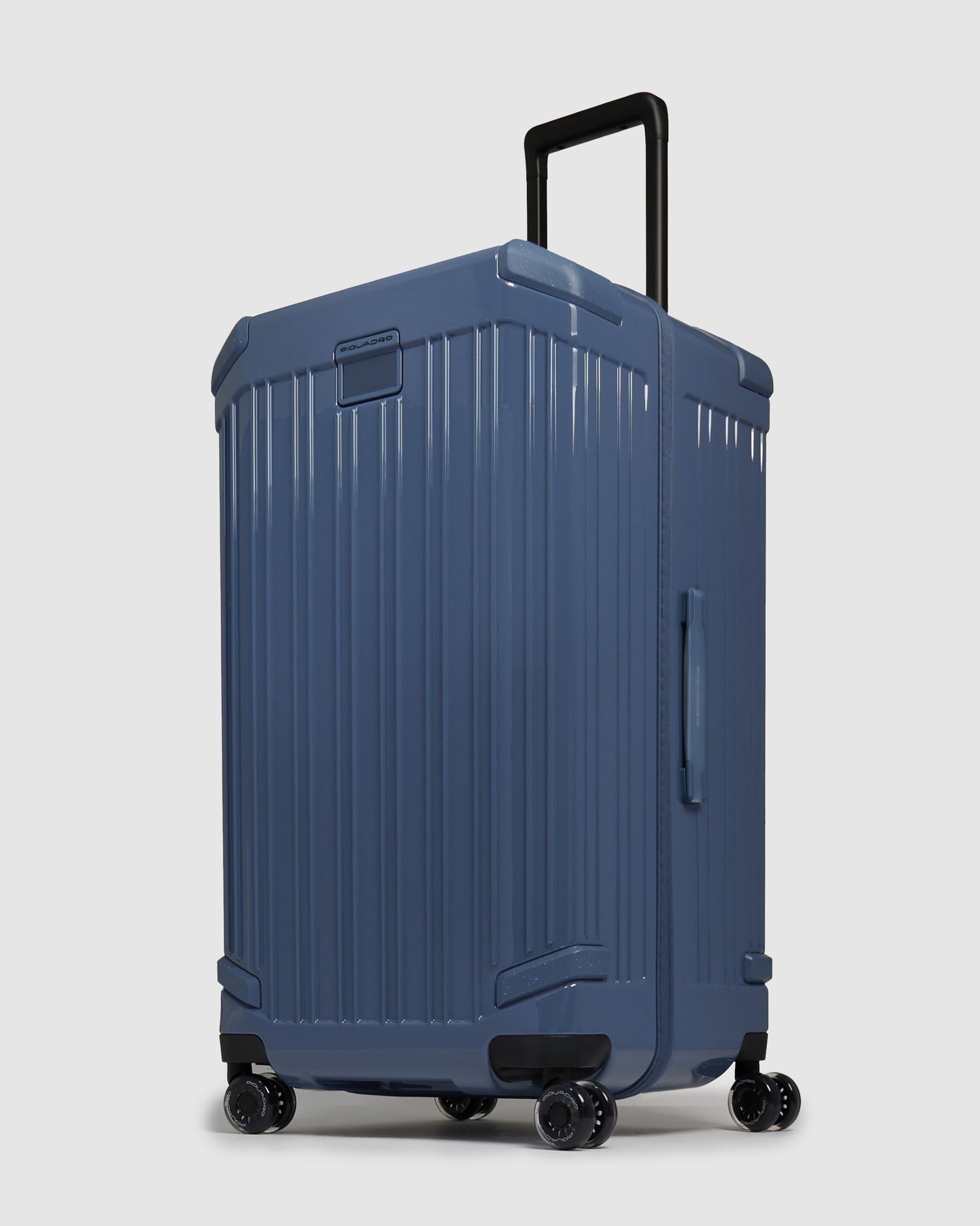 Piquadro Pop Hardside 4 Wheel Trunk Suitcase Blue