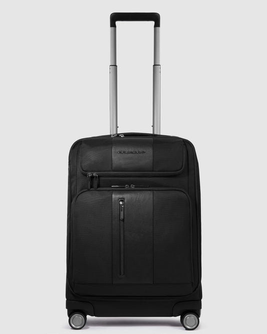 Piquadro Brief Cabin Size Spinner With Computer And Black