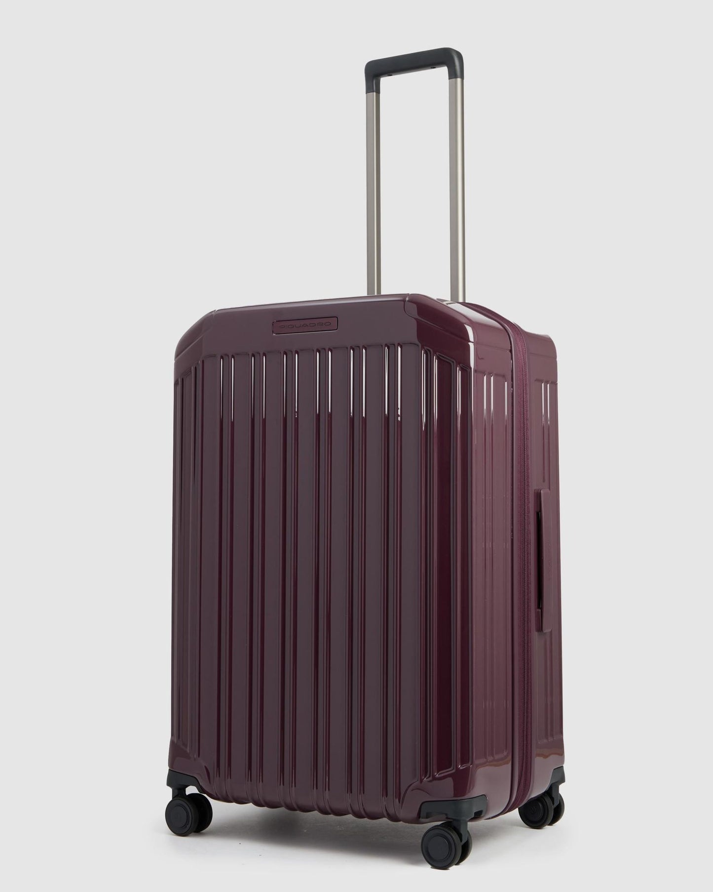Piquadro Medium Expandable Hardside 4 Wheel Suitcase Bordeaux