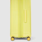 Piquadro Pq-Light Medium Size Expandable Trolley With 4 Wheels In Polycarbonate Yellow