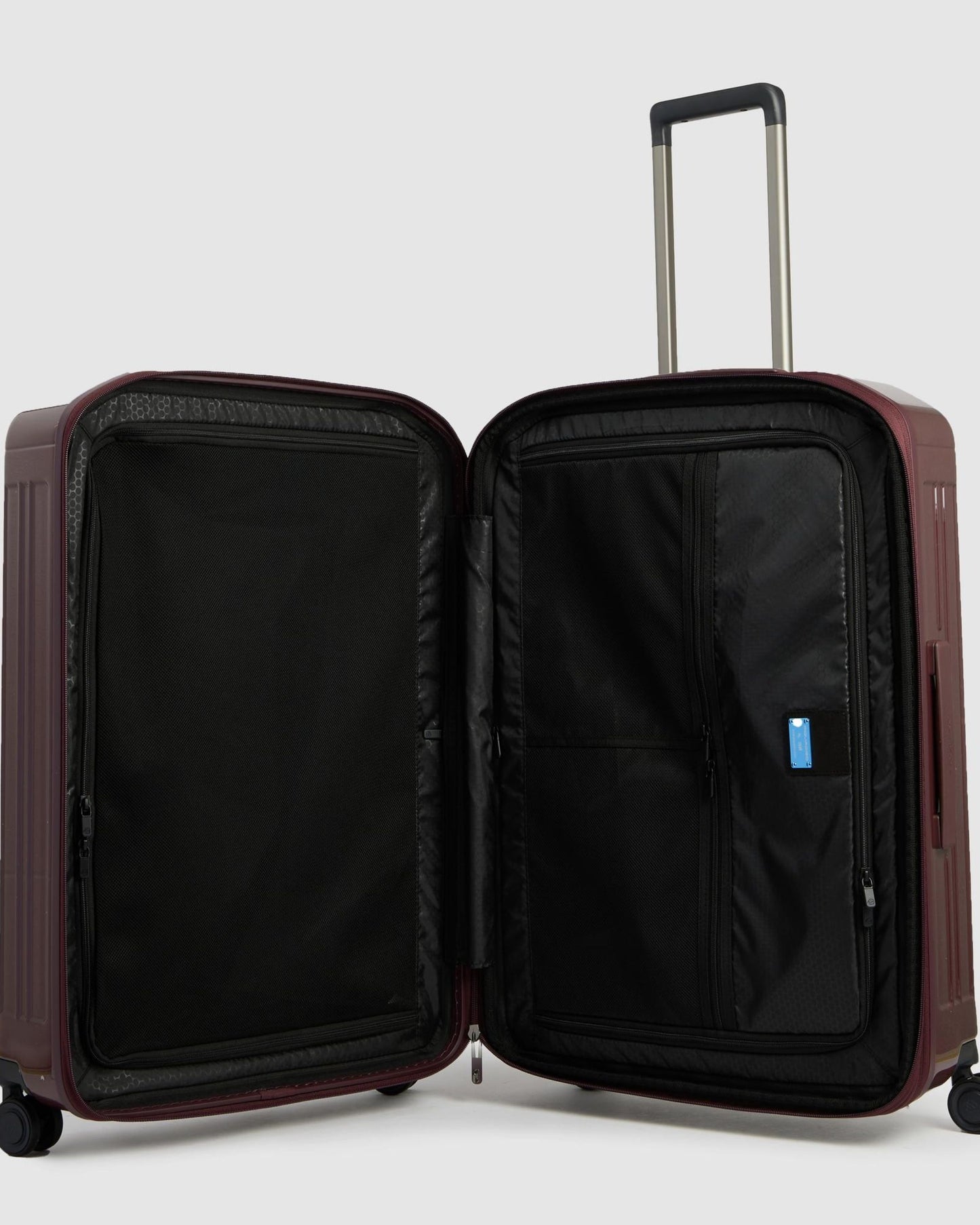 Piquadro Large Expandable 4 Wheel Suitcase Bordeaux