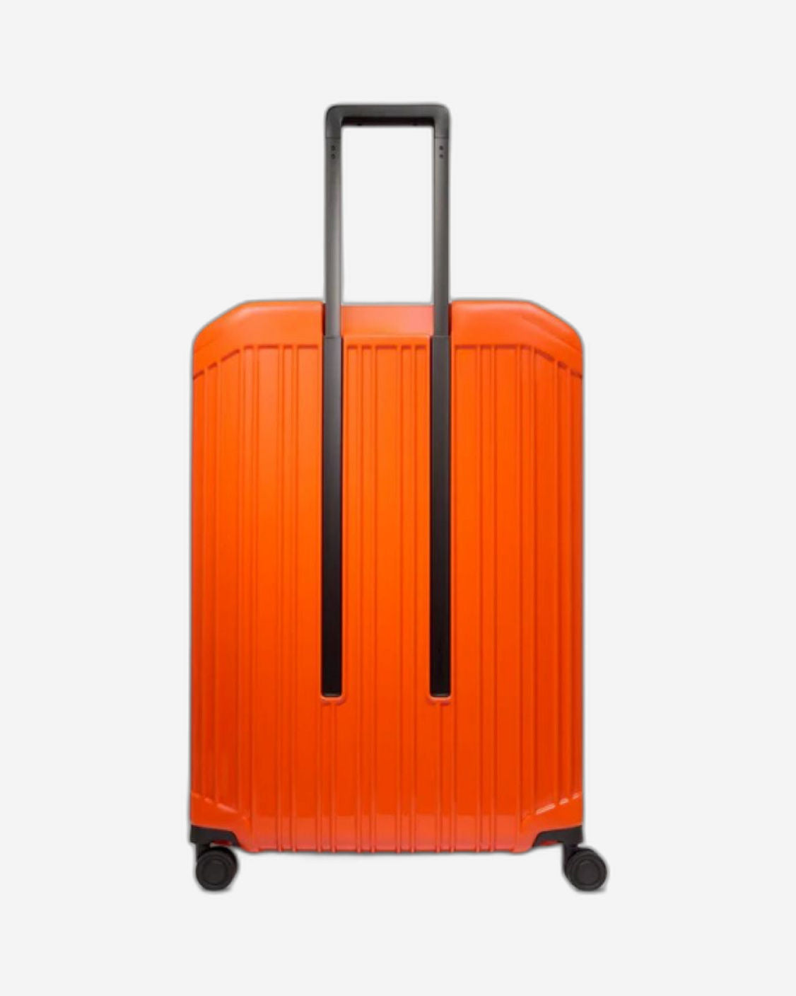 Piquadro Pq-Light Large Size Expandable Trolley With 4 Wheels In Polycarbonate Orange BV6394PQLS2/AR