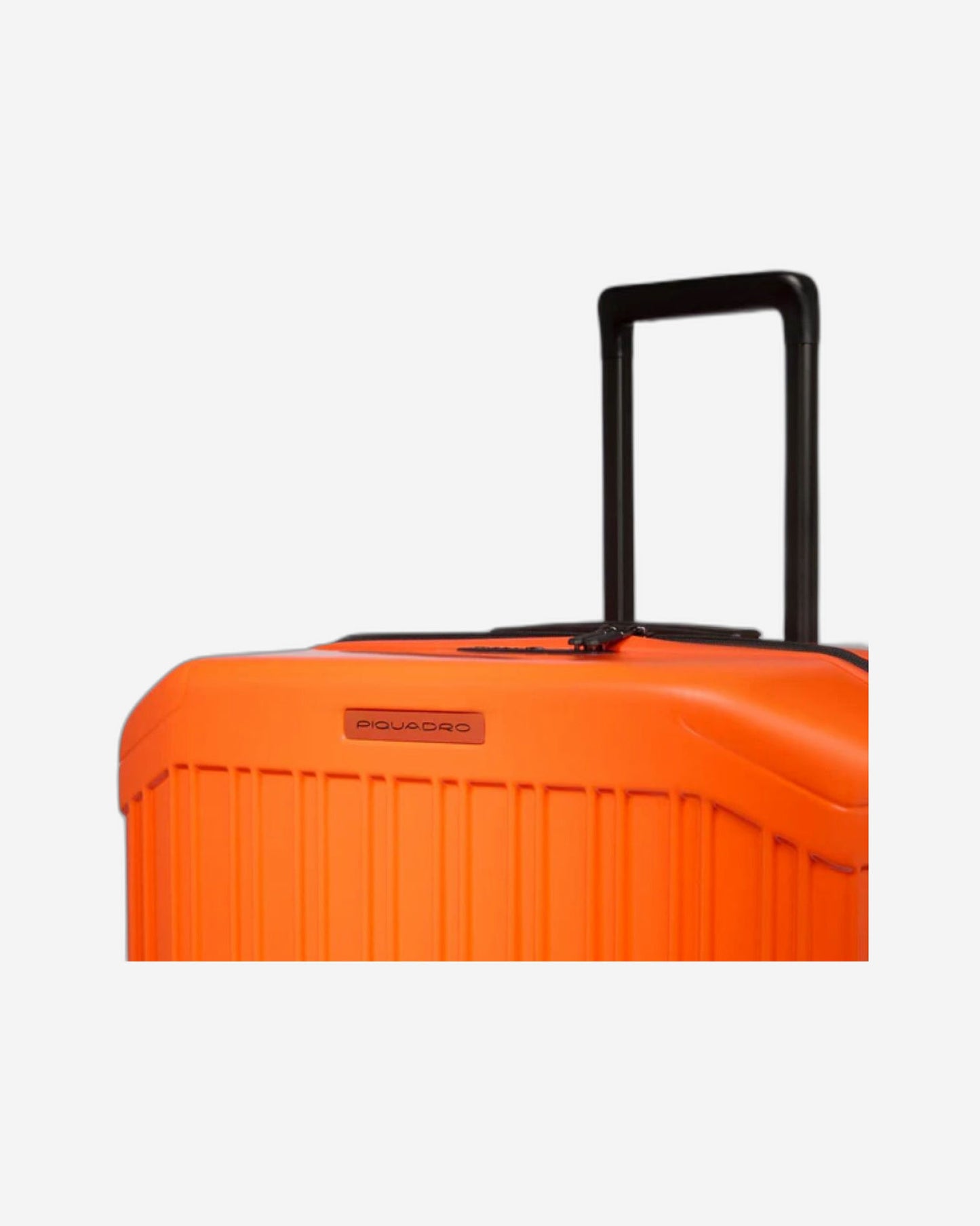 Piquadro Pq-Light Large Size Expandable Trolley With 4 Wheels In Polycarbonate Orange BV6394PQLS2/AR