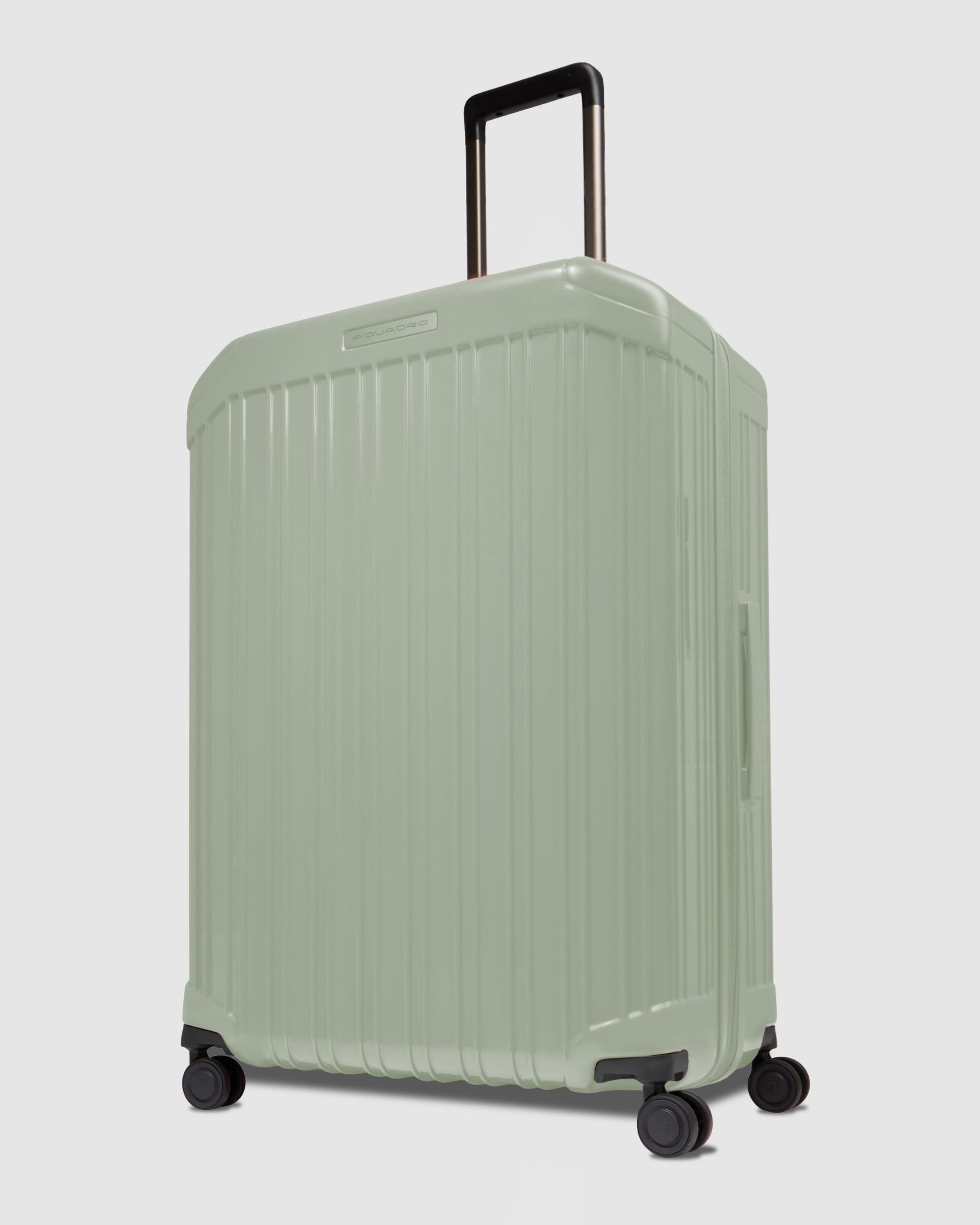 Piquadro Pql Light Expadable Large 4 Wheel Suitcase Green
