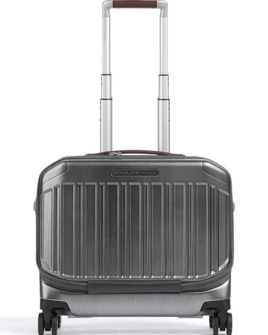 Piquadro Pilot Case Pqlm 55cm 4 Double Wheels Cabin Luggage Trolley