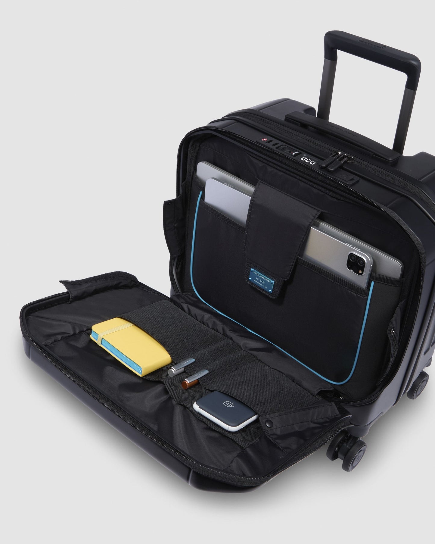 Piquadro Polycarbonate Pilot Case Black