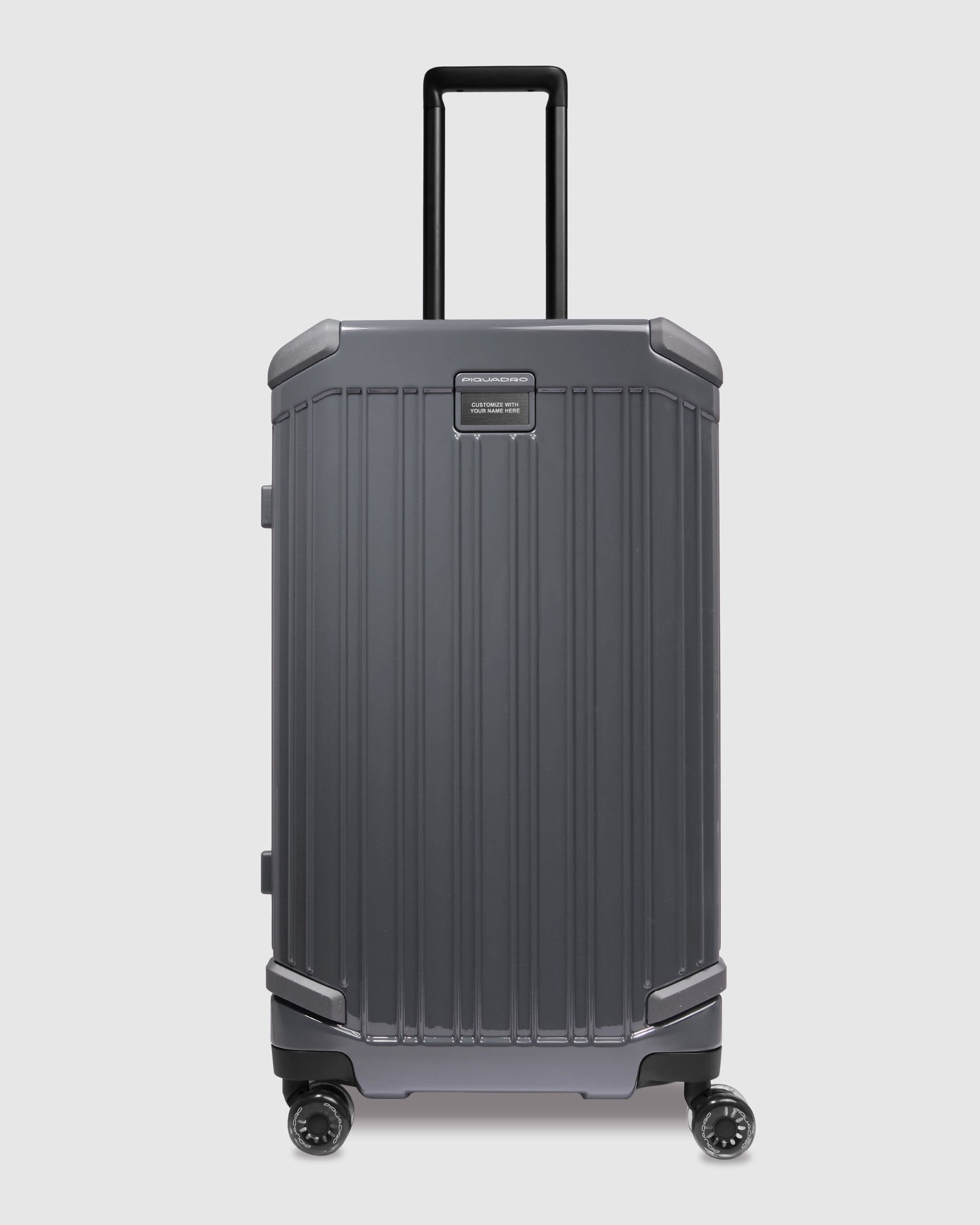 Piquadro Pop Trunk 4 Wheels In Polycarbonate Grey