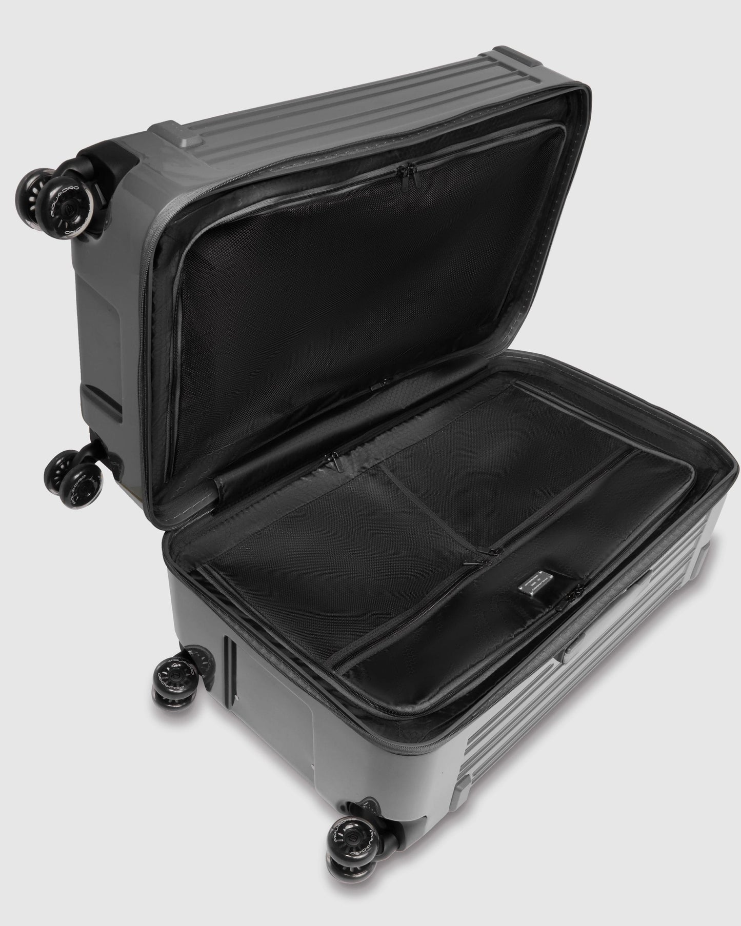Piquadro Polycarbonate Trunk Trolley Grey