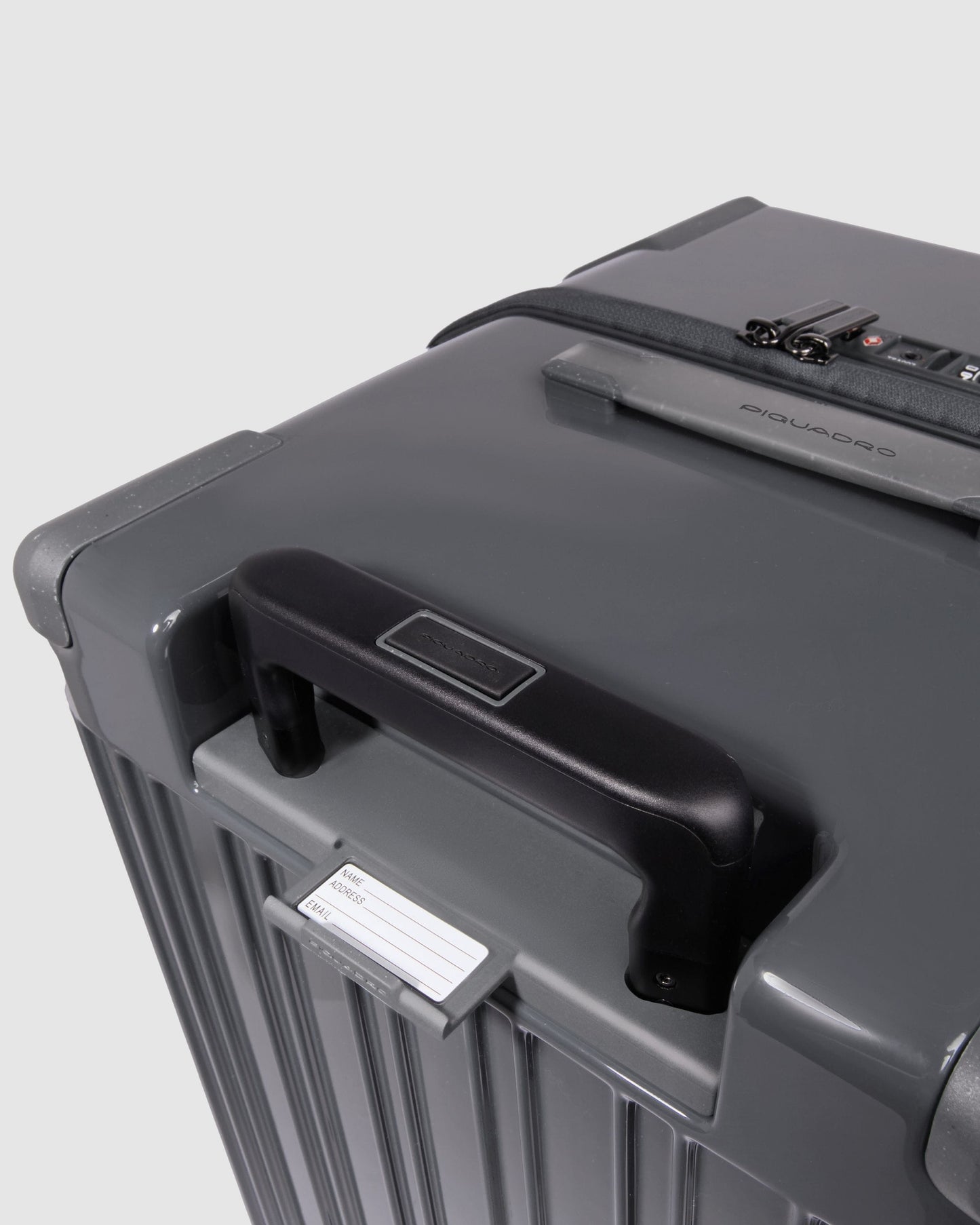 Piquadro Polycarbonate Trunk Trolley Grey