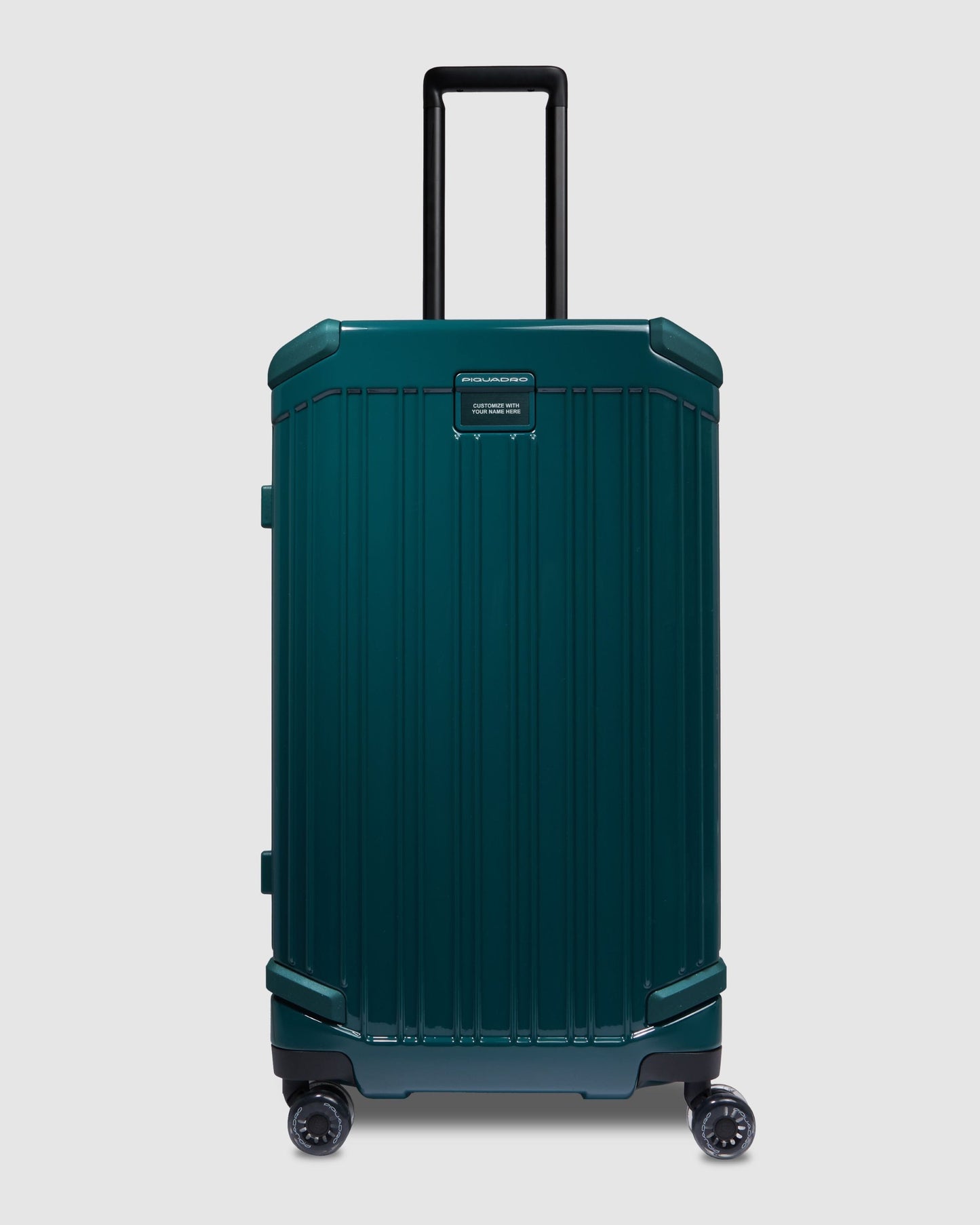 Piquadro Pop Trunk 4 Wheels In Polycarbonate Green