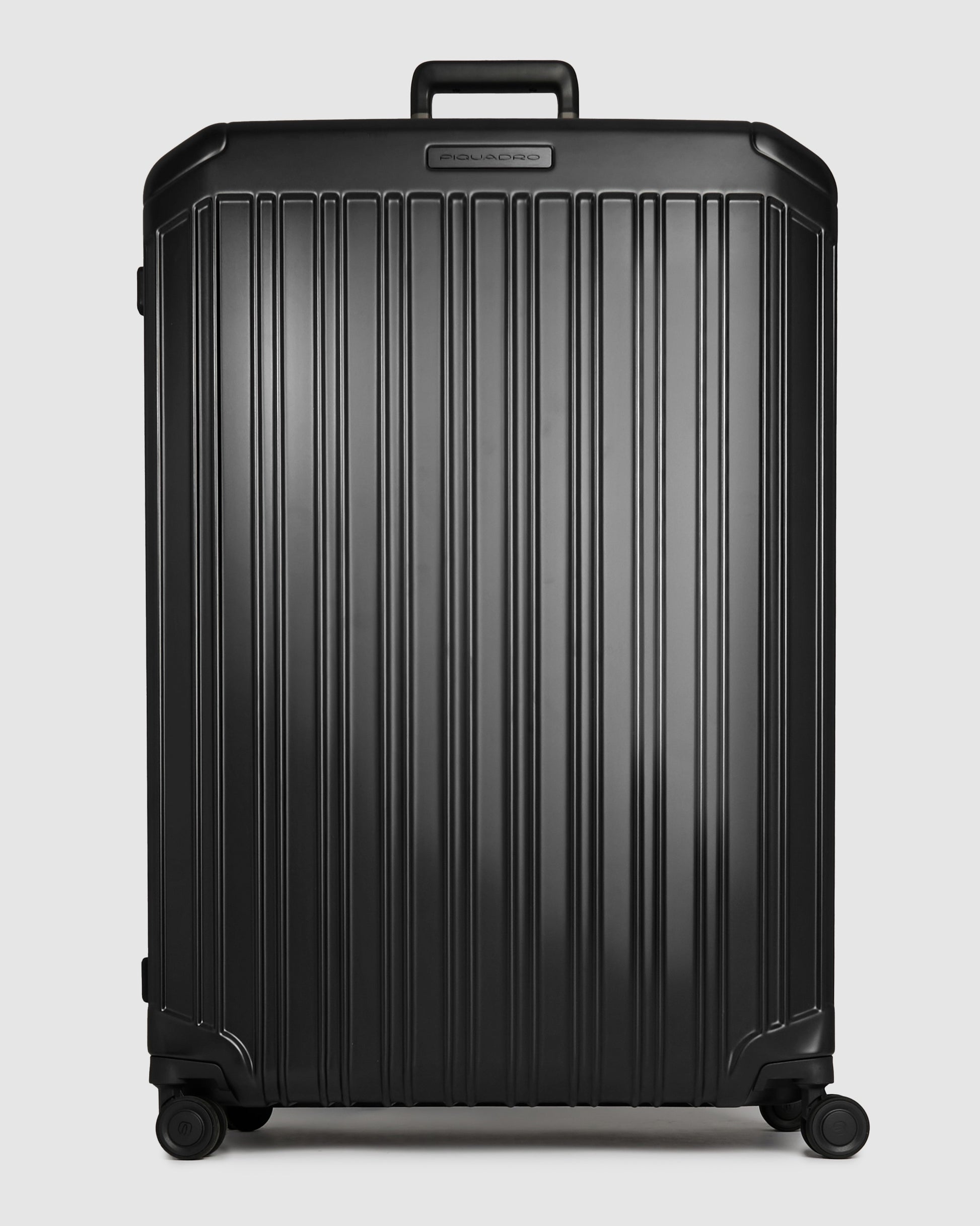 Piquadro Pql Light Trolley Xl 4 Wheels In Polycarbonatematt Black