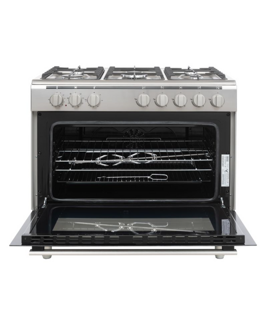 Black+Decker 90cm 121L Electric Oven Gas Cooker