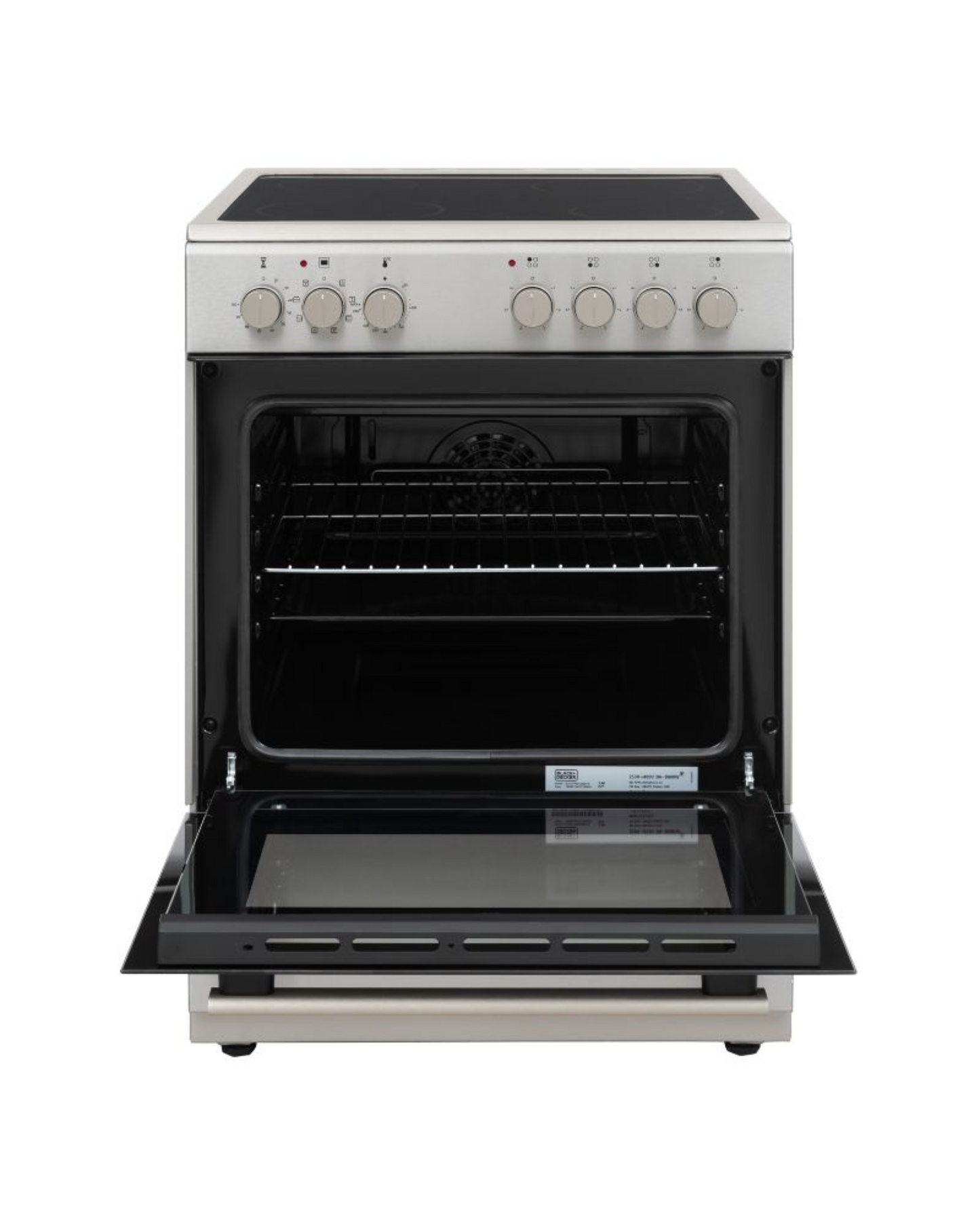 Black+Decker 60x60 4-Zone Vitro Ceramic Electric Cooker