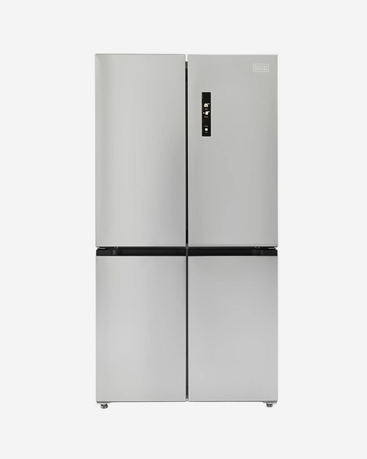 Black+Decker 567L Gross 554L Net Capacity, Cross Door Refrigerator, Inverter, Total No Frost, LED Display - BXREF542NF4DISNX Inox