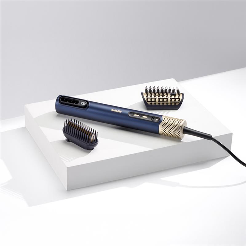 BaByliss Air Wand 3-in-1 Hair Dryer | Straightener & Hot Air Brush with Ion Technology & High-Speed Digital Motor | Includes 3 Attachments | No Heat Damage - (AS6550SDE)