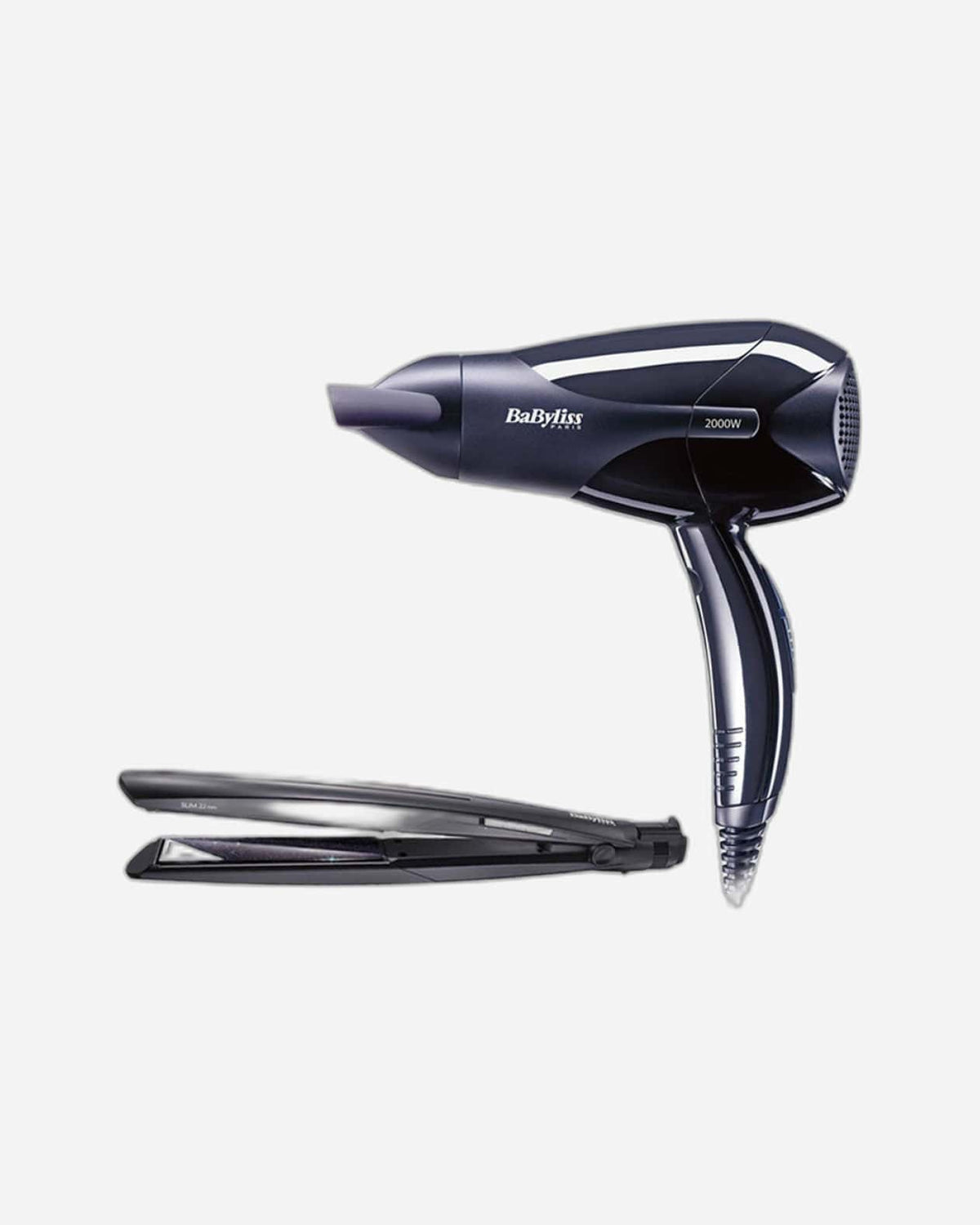 BaByliss Hair Styling Bundle, Slim Straightener & Lightweight Hair Dryer – BABST325+D212 (ESMA Certified)