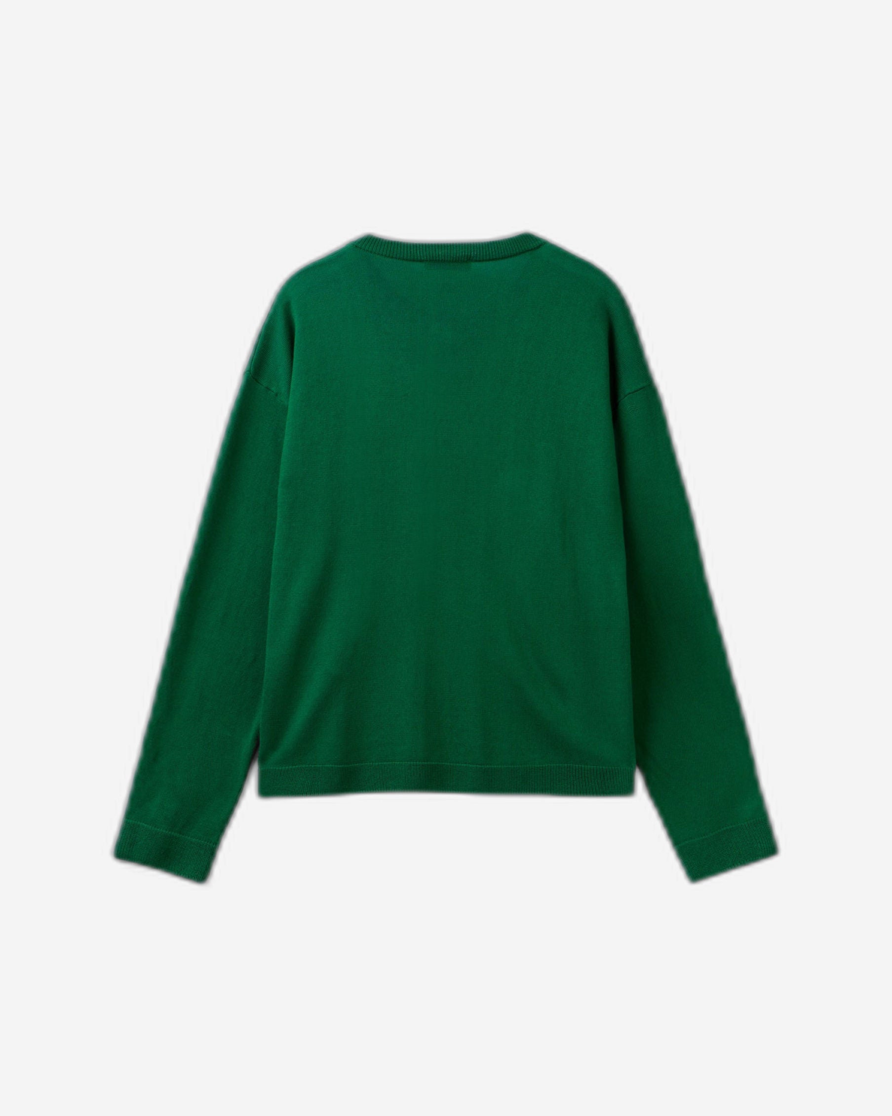 Crew neck cardigan with buttons