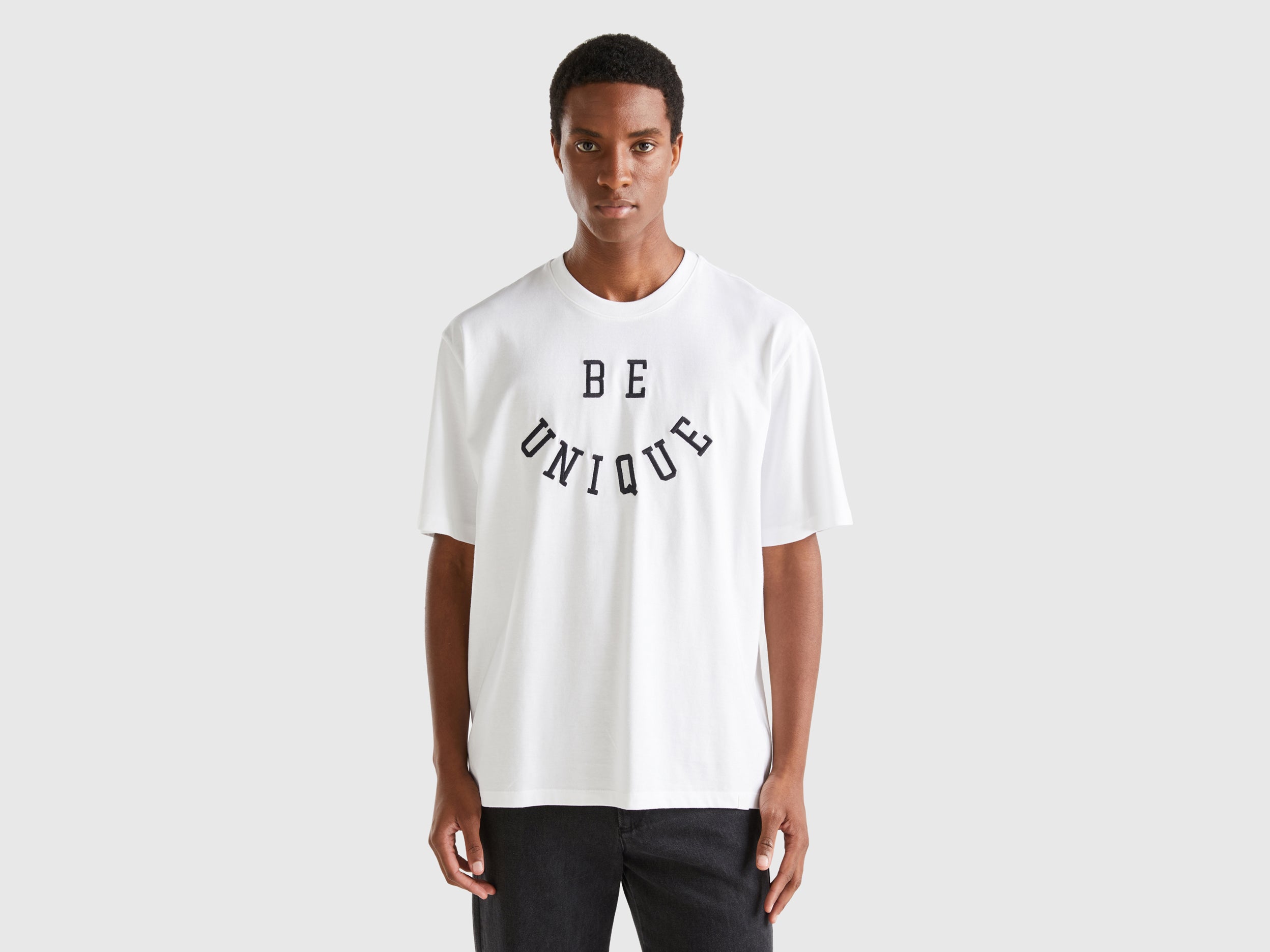 T-shirt with slogan print