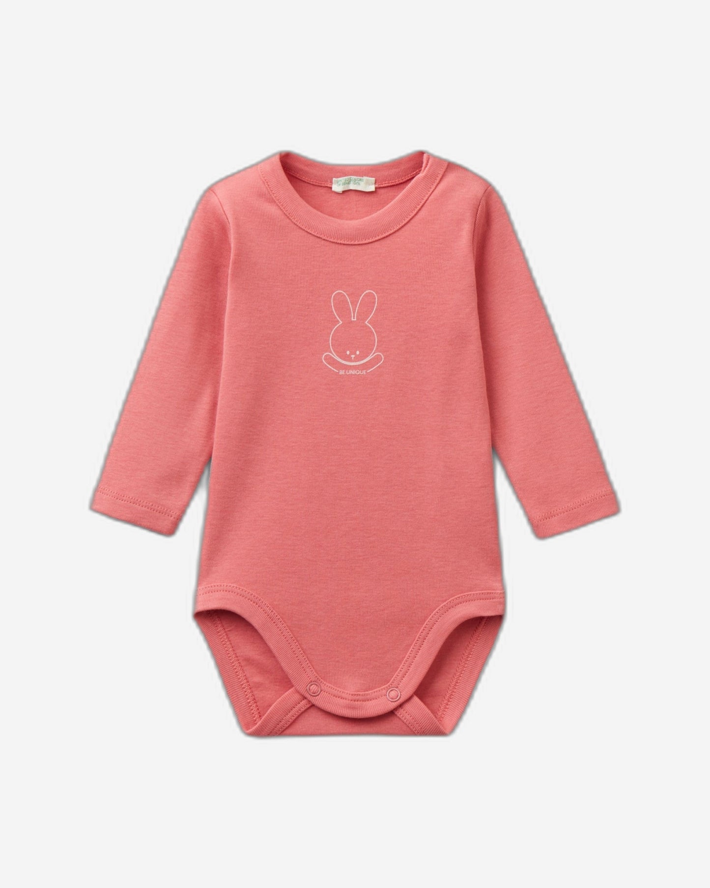Long sleeve bodysuit in organic cotton