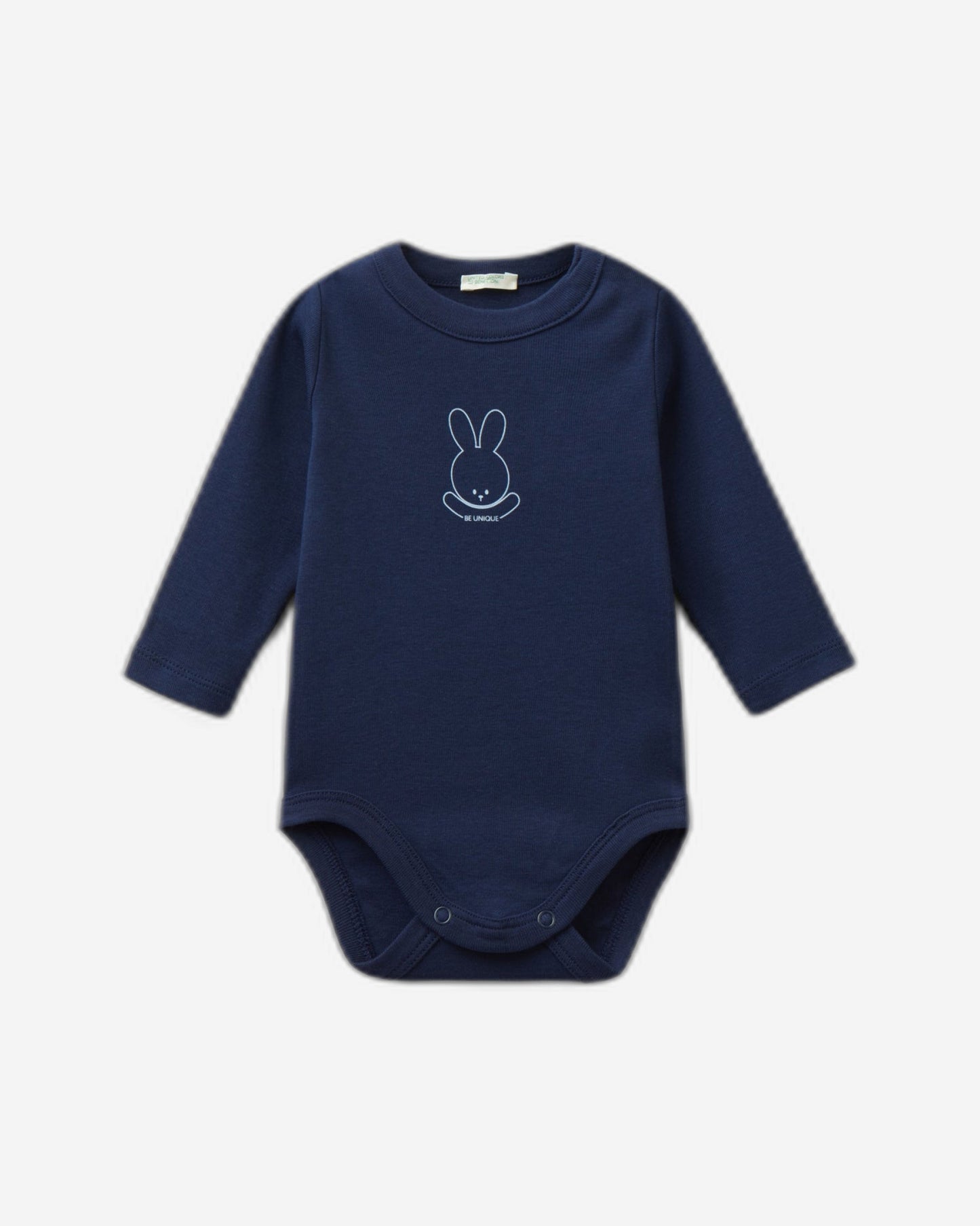 Long sleeve bodysuit in organic cotton
