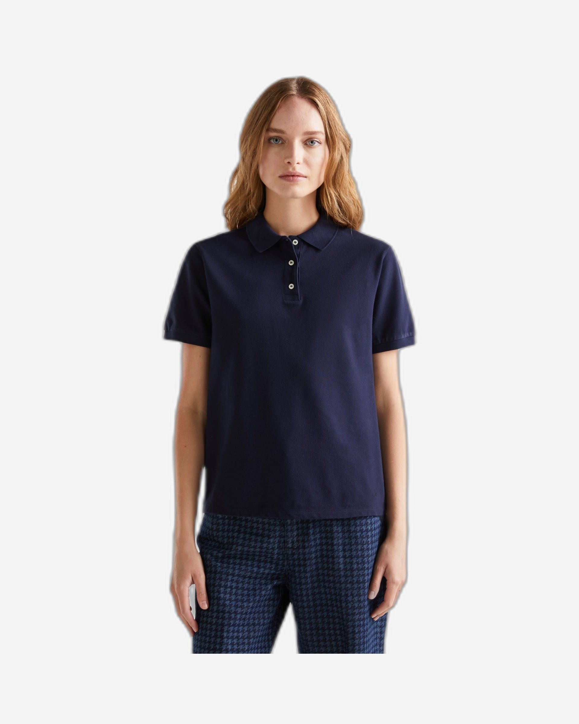 Polo in stretch organic cotton
