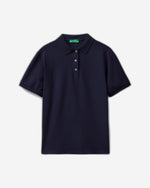 Polo in stretch organic cotton