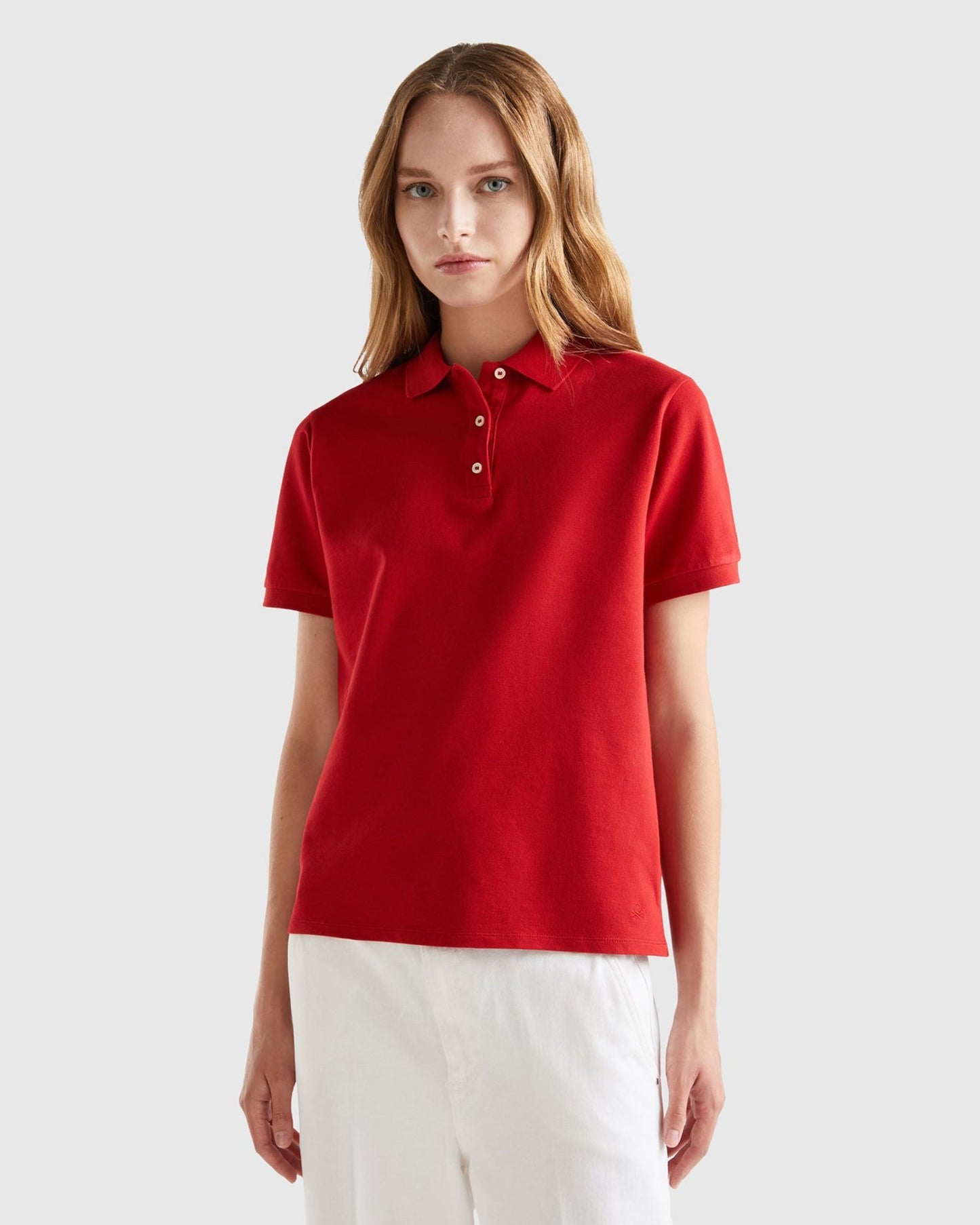 Polo in stretch organic cotton