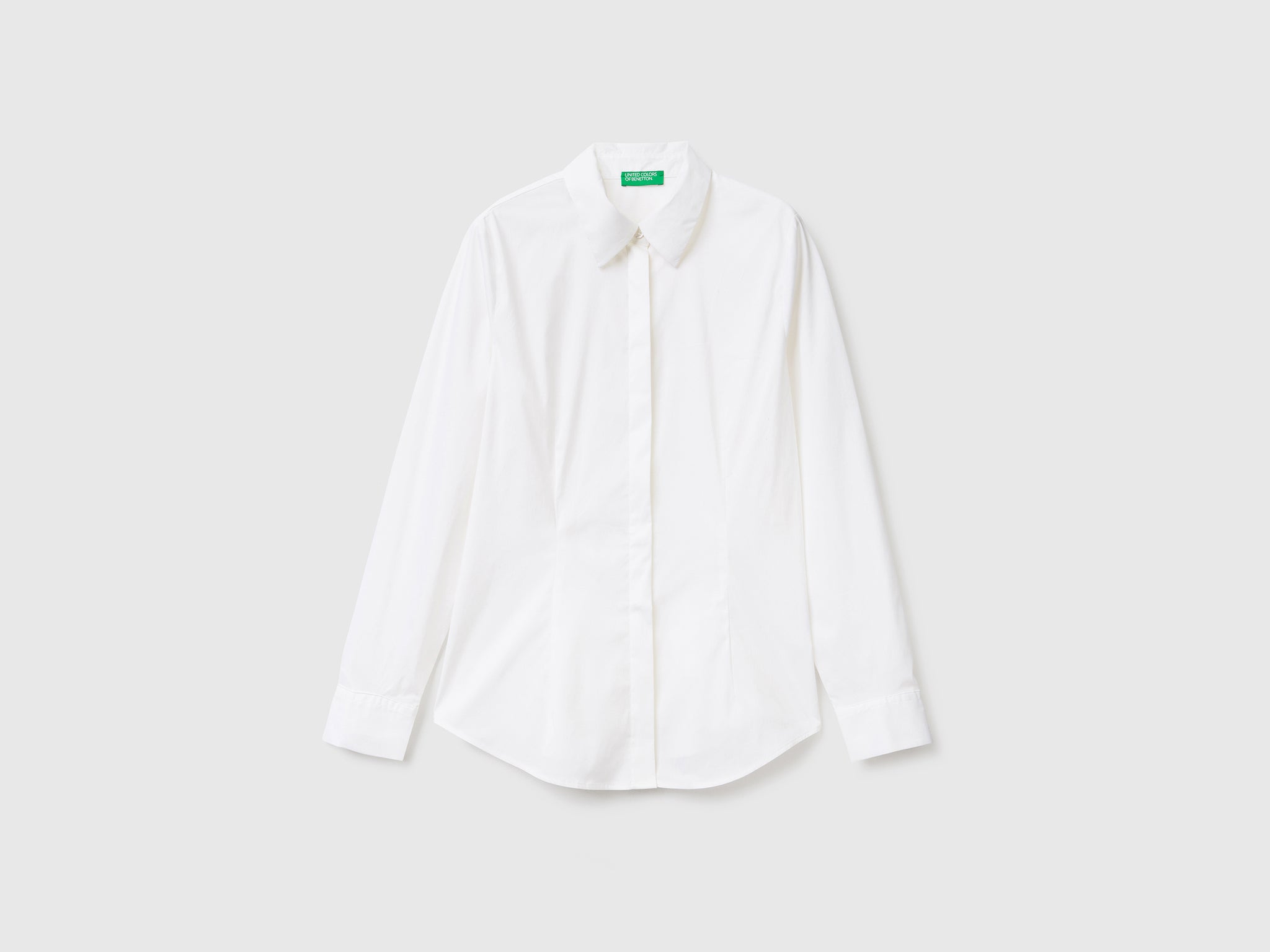 Shirt in stretch cotton blend