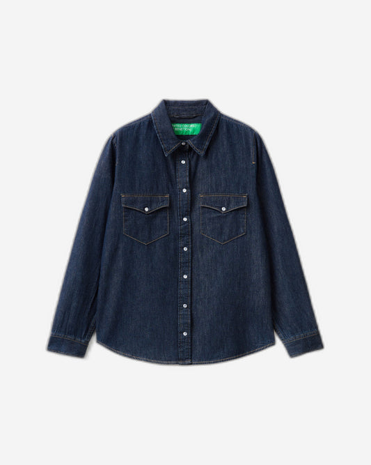 Regular fit denim shirt