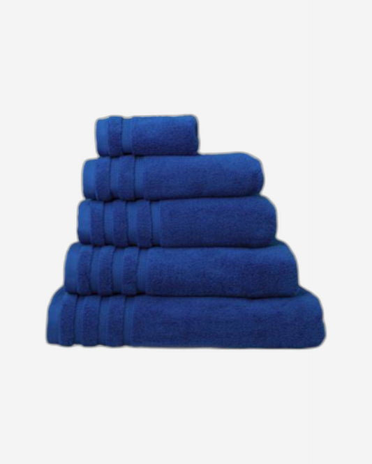 Linen Obsession "Zero Twist" Bath Towels Collection in Midnight Blue