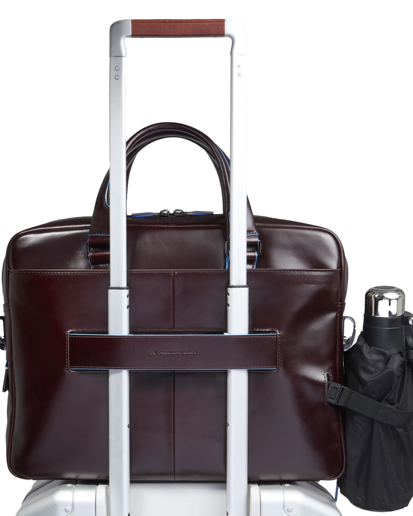 Piquadro Thin Two Handled Laptop Briefcase with iPad Compartment