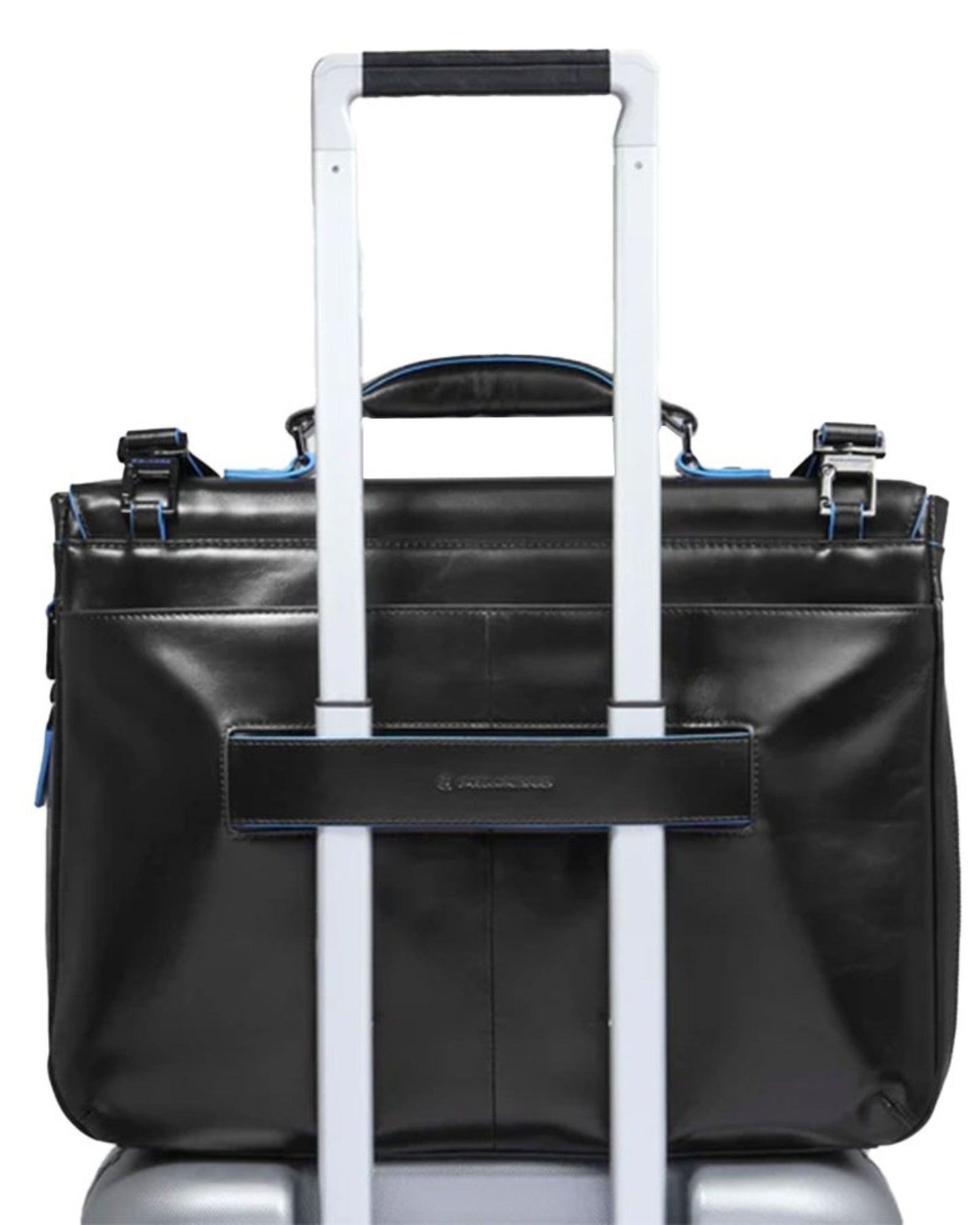 Piquadro Leather Flap Closure Briefcase