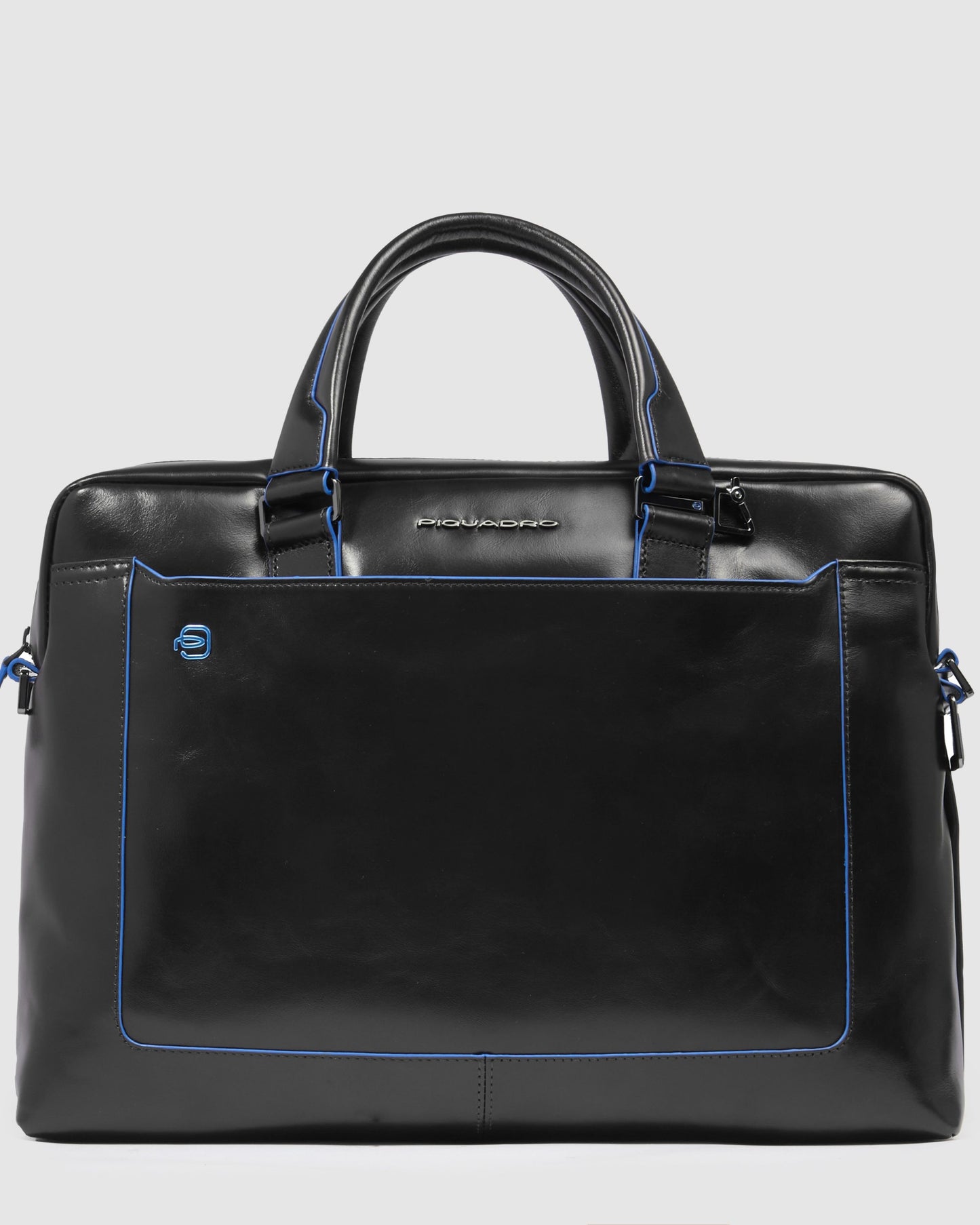 TWO-HANDLE COMPUTER BRIEFCASE LEATHER N