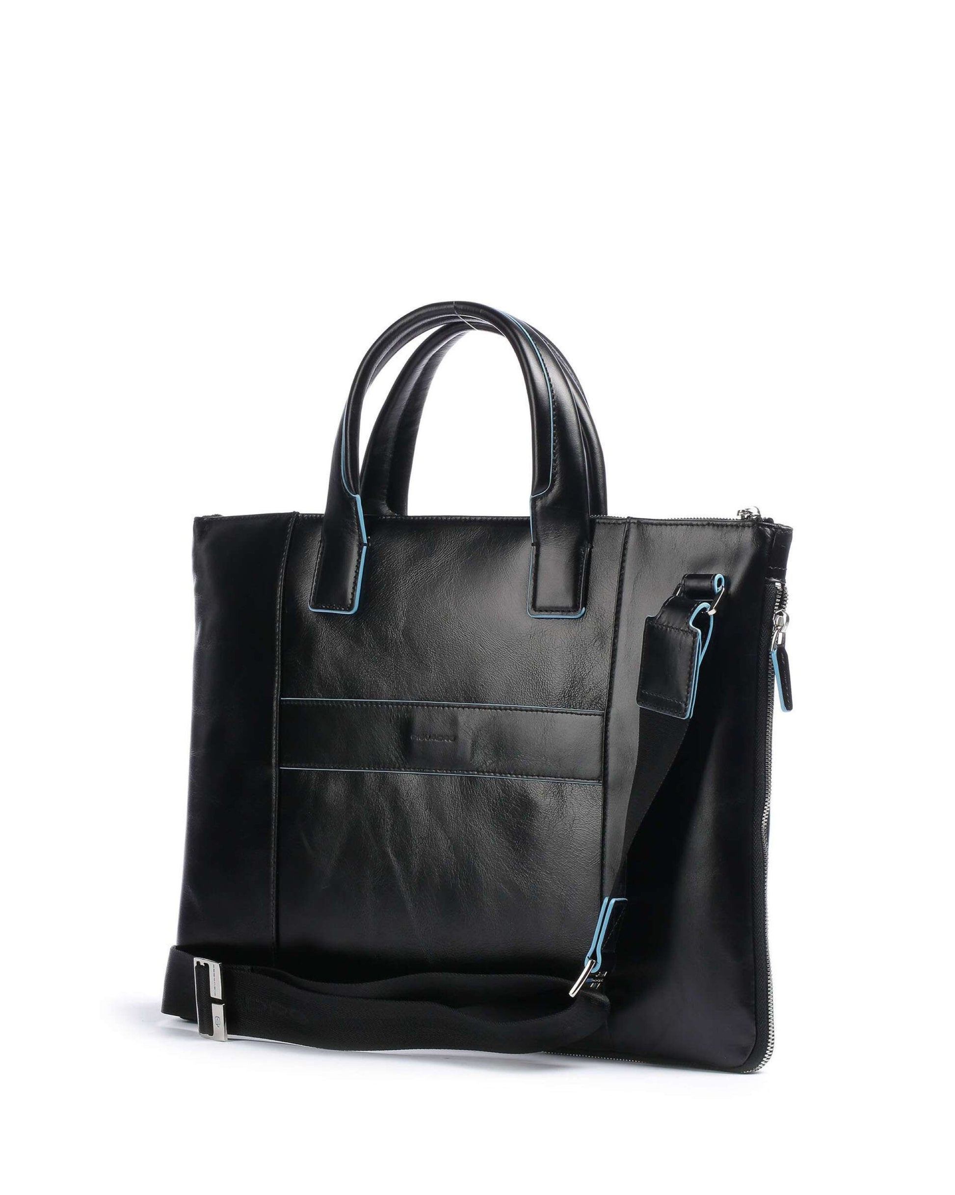 BLUE SQUARE EXPANDABLE SLIM LAPTOP BAG WITH IPAD¿PRO 13¿ COMPARTMENT AND SHOCK ABSORBING PROTECTION BLACK