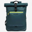 Piquadro Corner Wow Computer & iPad Backpack with Sternum Strap Green