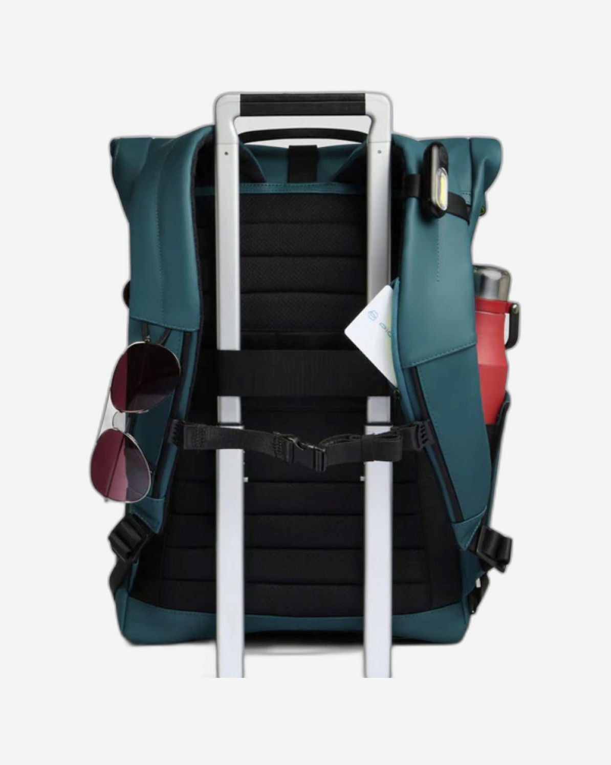 Piquadro Corner Wow Computer & iPad Backpack with Sternum Strap Green
