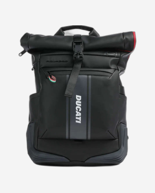 Piquadro  Roll-Top Laptop And Ipad Backpack   X Ducati Black CA6291C2OWD